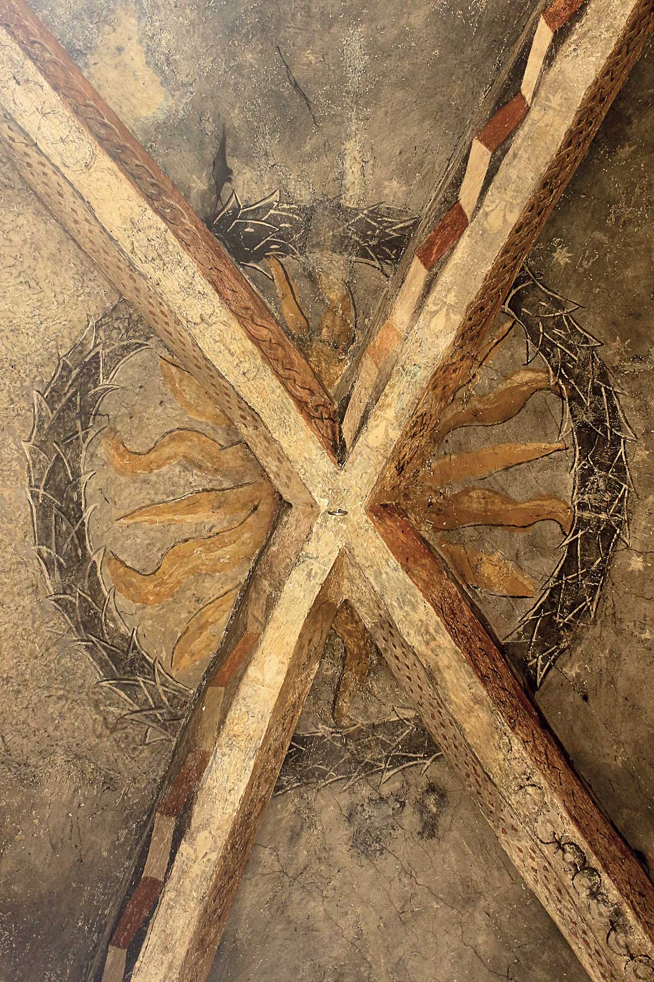 Peinture ornementale église de Lézat - ©V.Gaitte